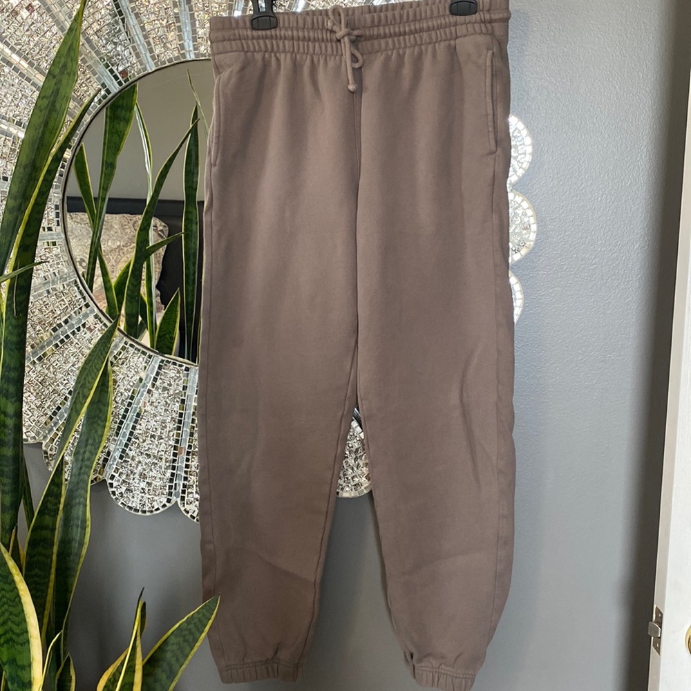 TNA brown jogger sweats